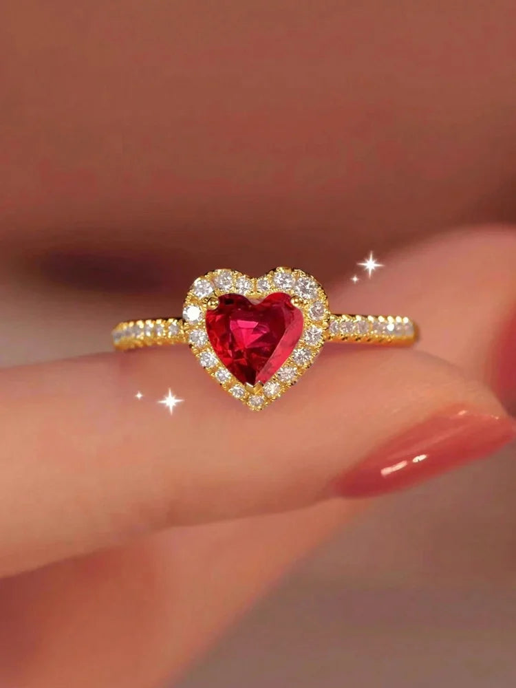 925 Sterling Silver Love Heart Ring