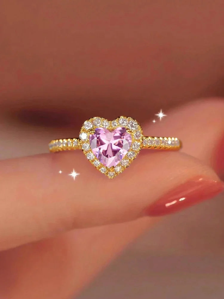 925 Sterling Silver Love Heart Ring