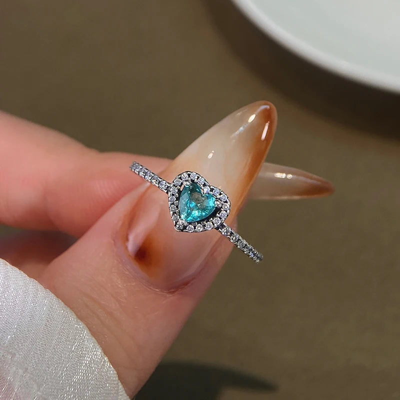 925 Sterling Silver Love Heart Ring