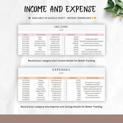 Family And Couple Annual Budget Spreadsheet