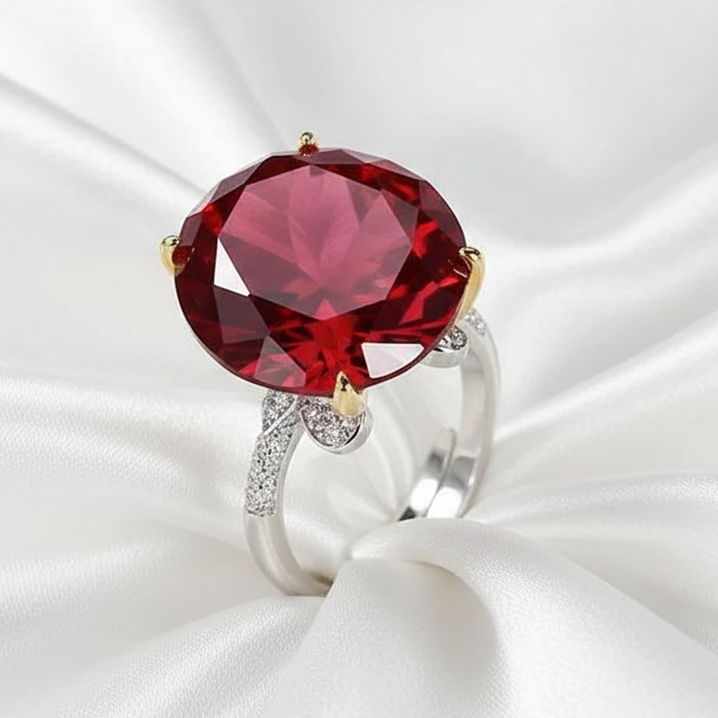 Luxury Adjustable Crystal Ring