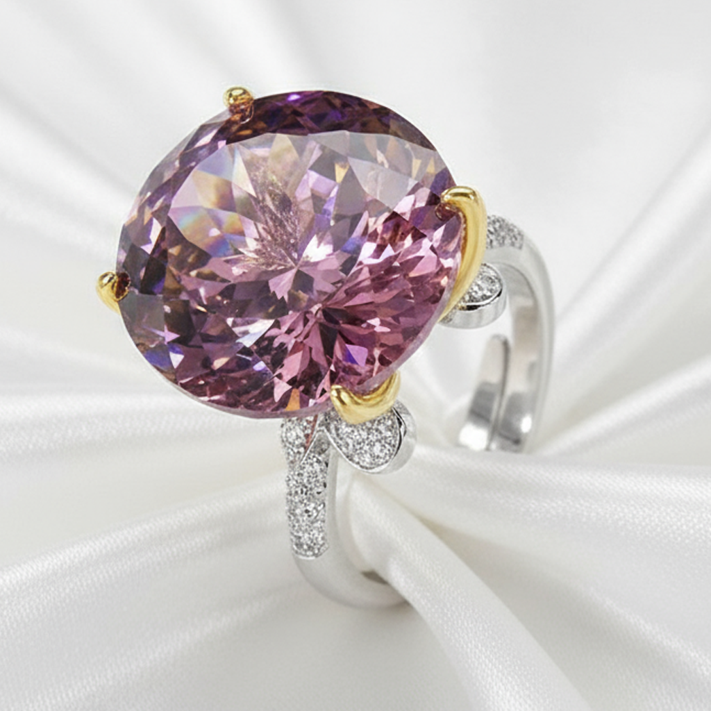 Luxury Adjustable Crystal Ring