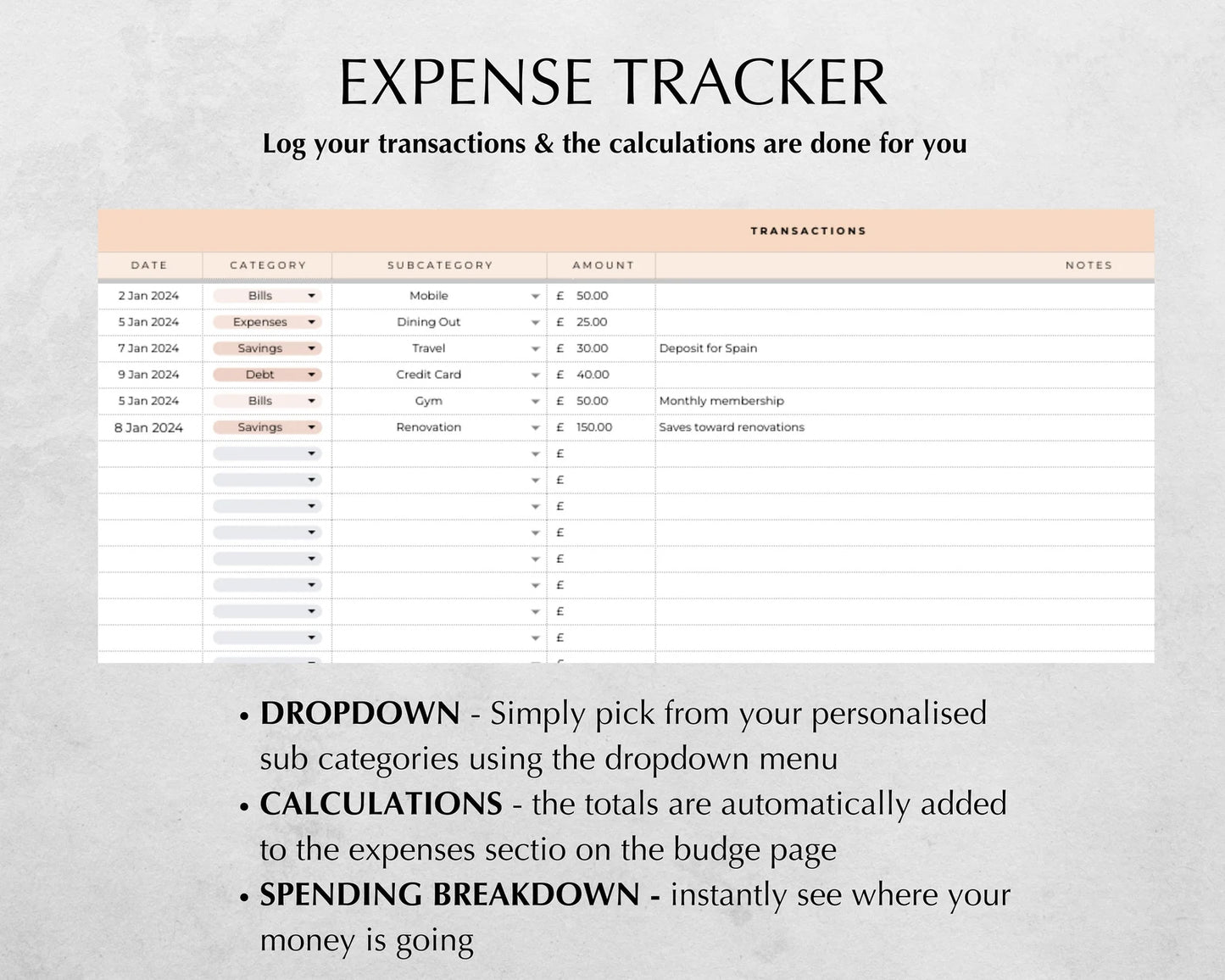 Ultimate Monthly Budget Spreadsheet