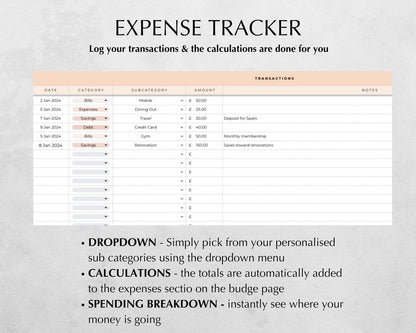 Ultimate Monthly Budget Spreadsheet