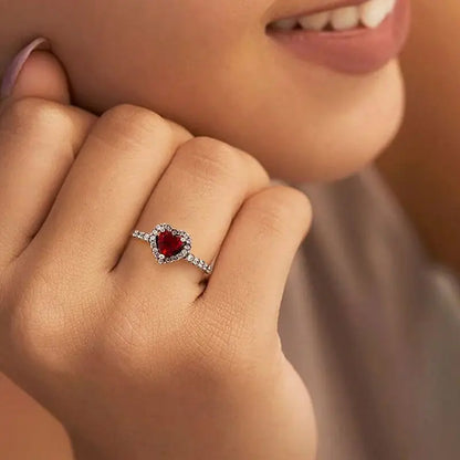 925 Sterling Silver Love Heart Ring